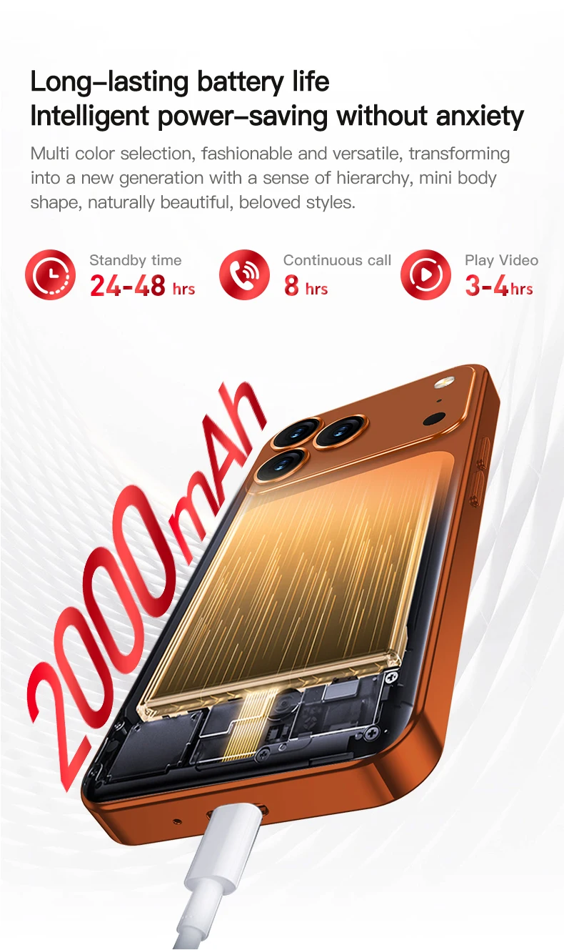 SERVO Mini 4G Smartphone 4.5" HD Android 10 Dual SIM Standby Face Unlock 2GB+16GB 3GB+64GB WiFi GPS Pocket Backup Mobile Phone
