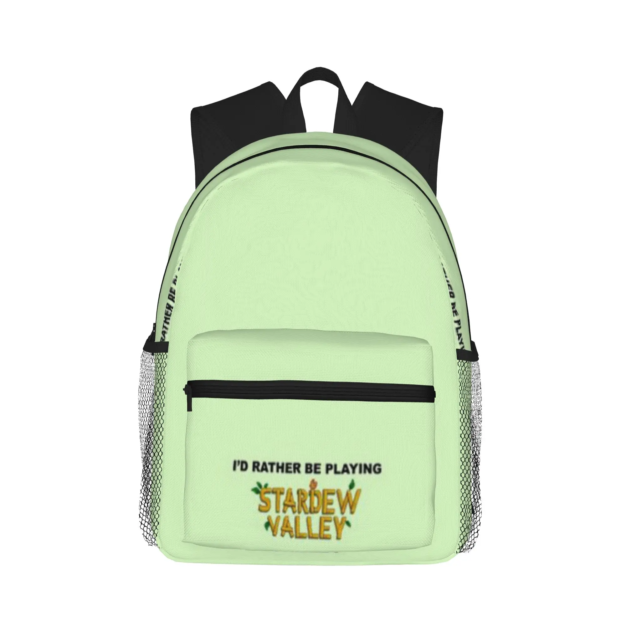 i d rather be playing stardew valley  Casual Backpack for Students and Adults Female bags