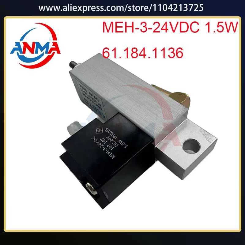 

High Quality Solenoid Valve MEH-3-24VDC 1.5W 61.184.1136 Air Cylinder For Heidelberg SM74 SM52 Printing Machine Parts