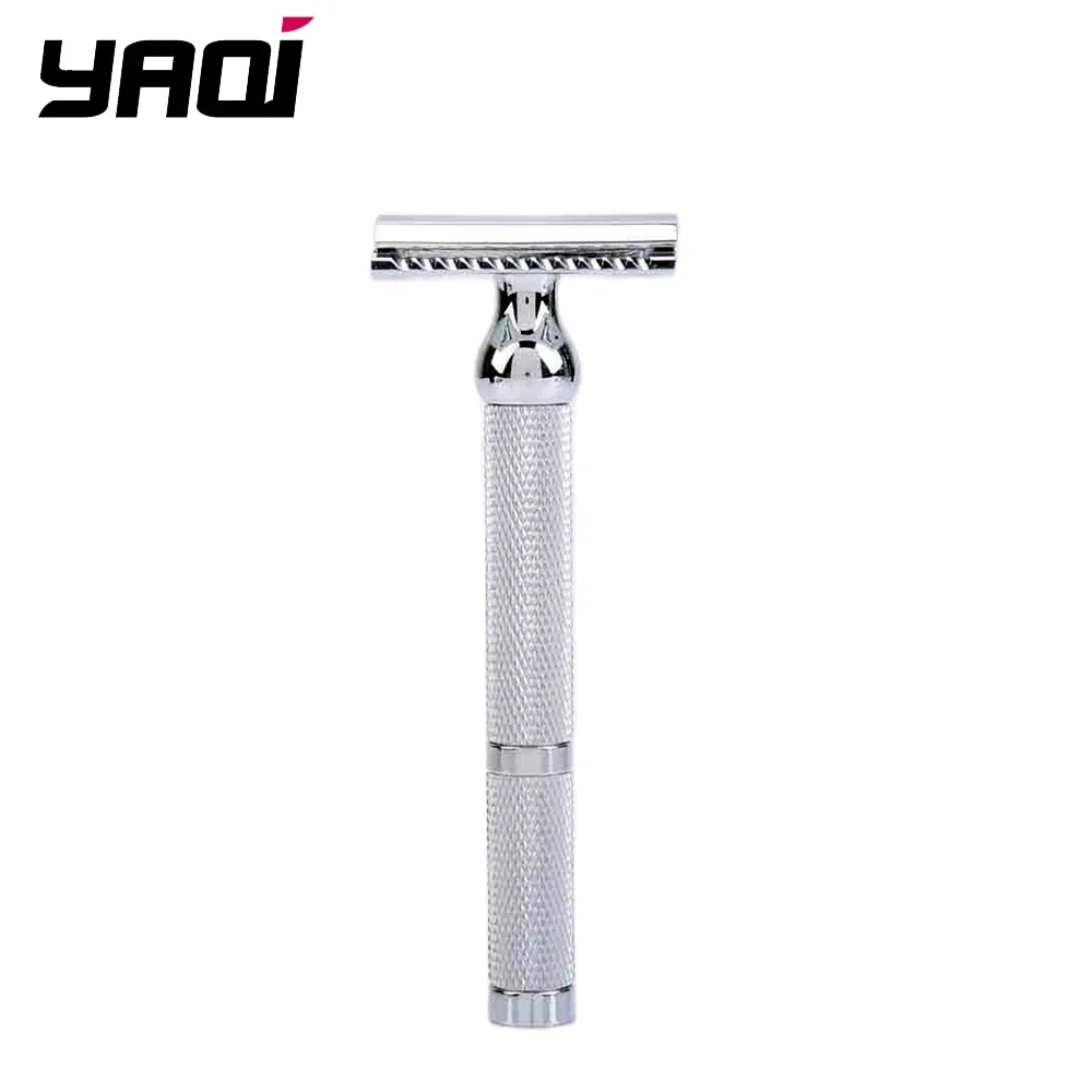 

Yaqi Chrome Color Brass Heavy Handle Wet Safety Razor for Men Manual Shaver