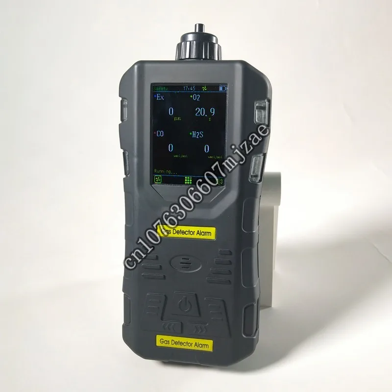 

H2 NOx CO CO2 SO2 VOC automotive air gas analyzer with heat-resistance flue gas probe option