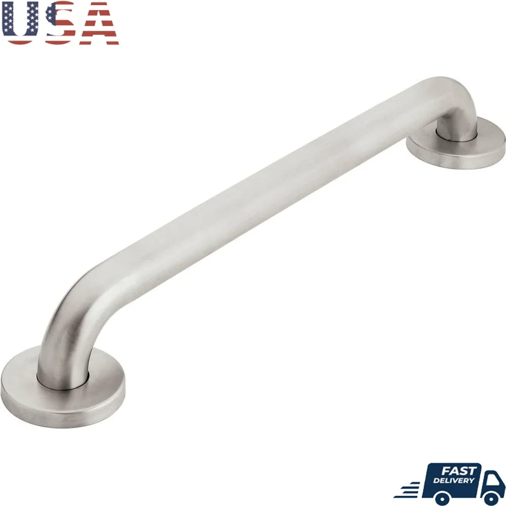 

Поручень для ванной комнаты из нержавеющей стали, 16-дюймовые скрытые винты, поддерживающая конструкция, до 500 фунтов, соответствует стандарту ADA, прочную конструкцию