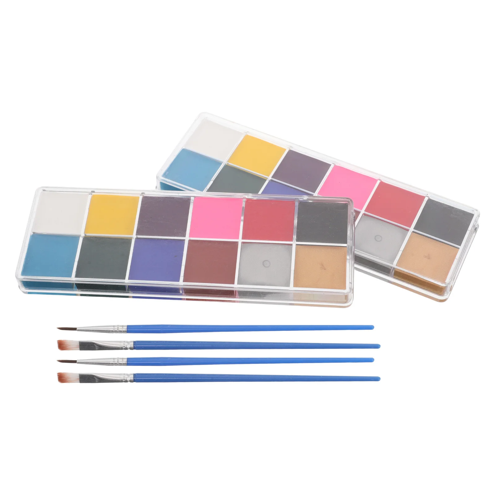 

Face Paint Water-Based 12-Color Palette Vibrant Washable Makeup Kit for Halloween Cosplay Body Art