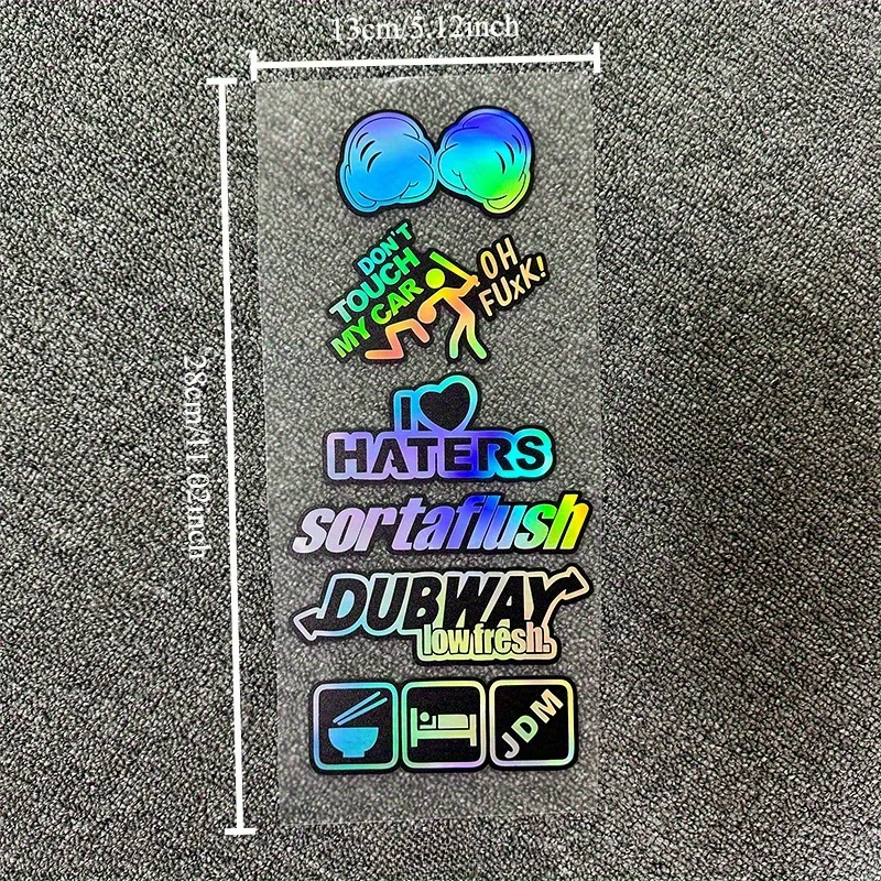 1SET Helmet motorcycle stickers car culture stickers JDM style suitable for rear windows, car windows, motorcycle fuel tanks.