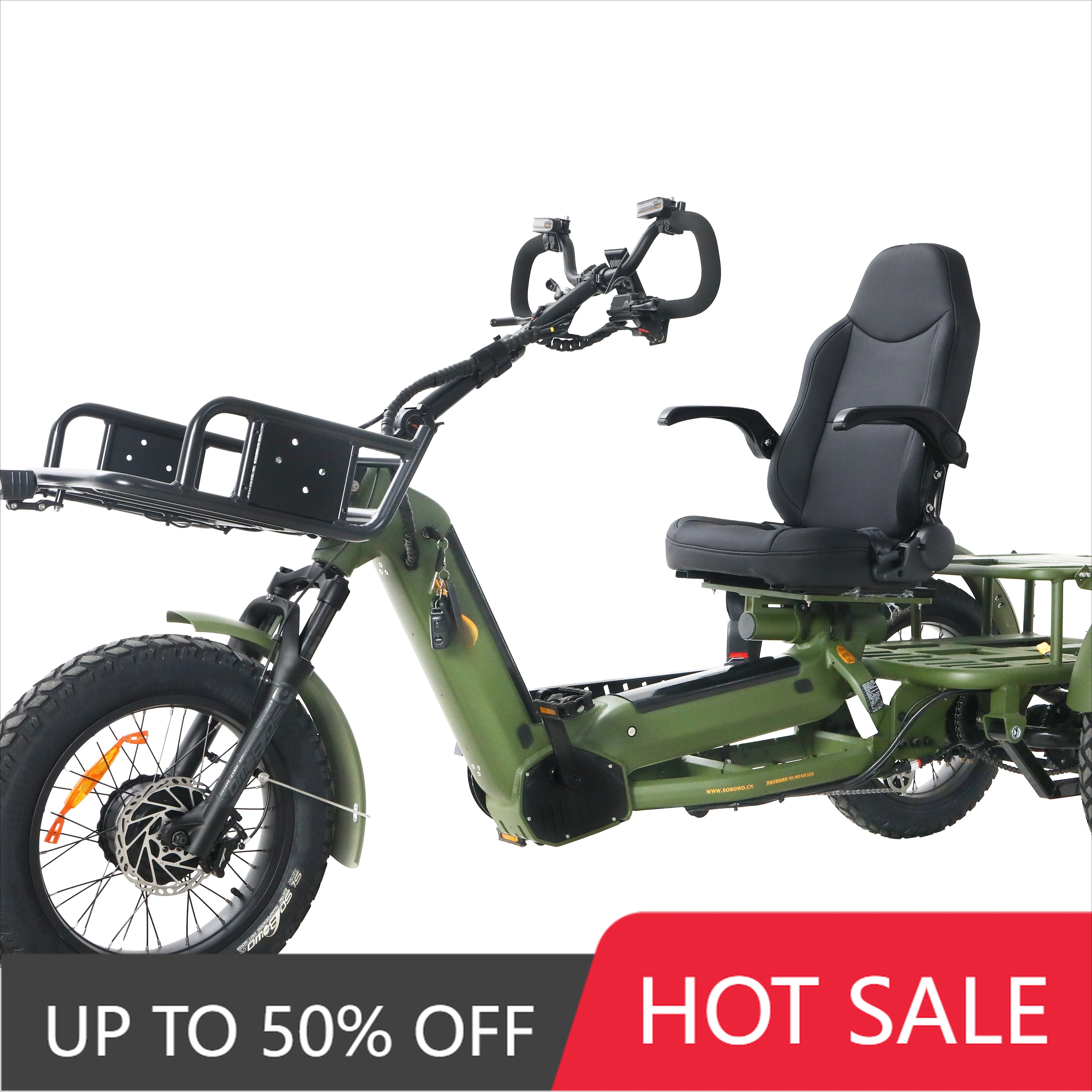 QQW 2026 adult three-wheeled electric tricycle 2000w 48V open-body electric commuter tricycle, multi-functional, suitable for a