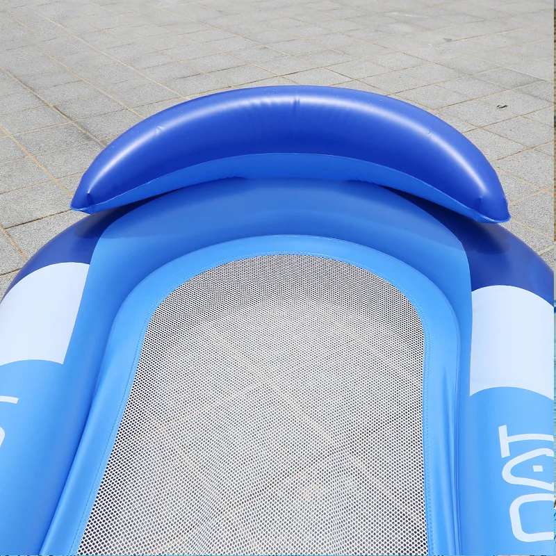 Hamaca de agua de PVC para piscina, colchón de aire, tumbona, cojín flotante para dormir, cama de aire inflable