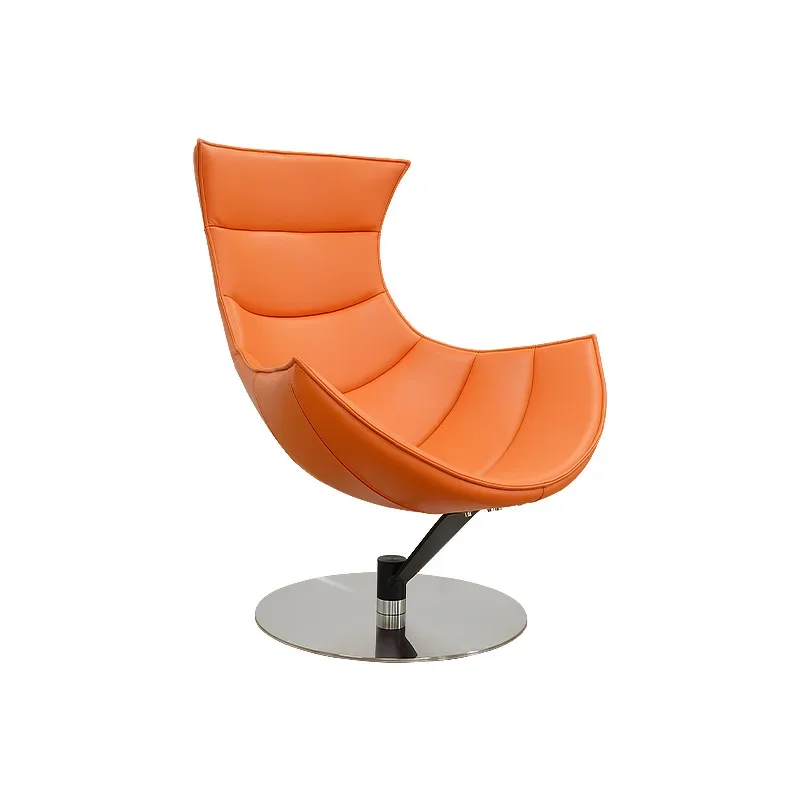 Simple modern leisure recliner office rotating free chair creative designer moon chair