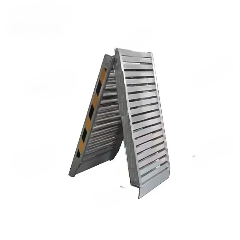 Load capacity of 1 ton, lightweight and durable aluminium ramp for loading heavy equipment ATVs, motorcycles and small trailers