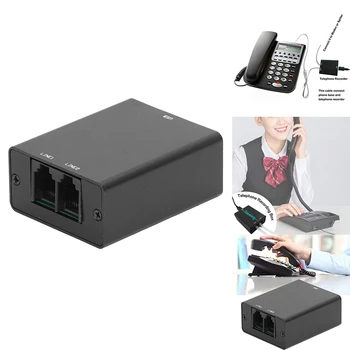 Full Mini Analog Telephone Voice Recorder with 32GB SD Card Mini Recording Box Mini Recording Box with Hard Recorder