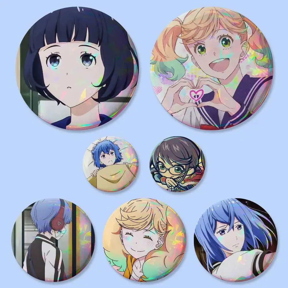 Cute Anime K-Kageki S-Shojo Badges 25 32 44 58 75 Mm Round Cosplay Pin Bag Decor Fans Collect Friends Gifts Brooch Souvenir