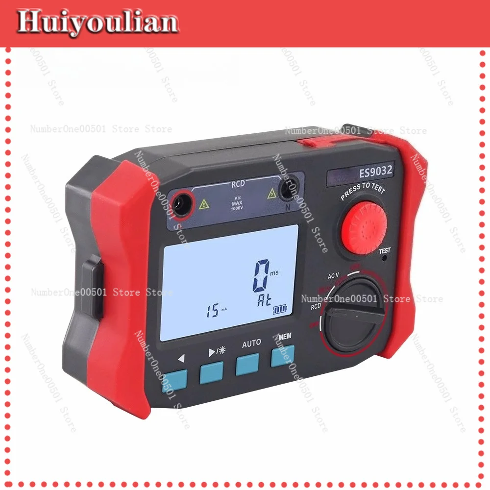 Industrial High Precision ES9032 Adjustable Trip Current Leakage Circuit Breaker Tester for Electrical Safety -LBW001