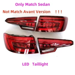 For AUDI A4 B9 2017 2018 2019 2020 LED Rear Taillight Housing Brake Light Reversing Lamp Assembly