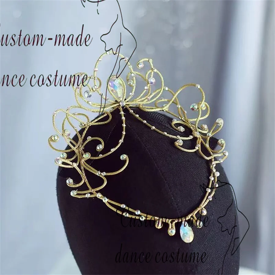 

Профессиональная танцевальная корона ручной работы на заказ, детская и взрослая корона, женская юбка-пачка, головной убор для соревнований