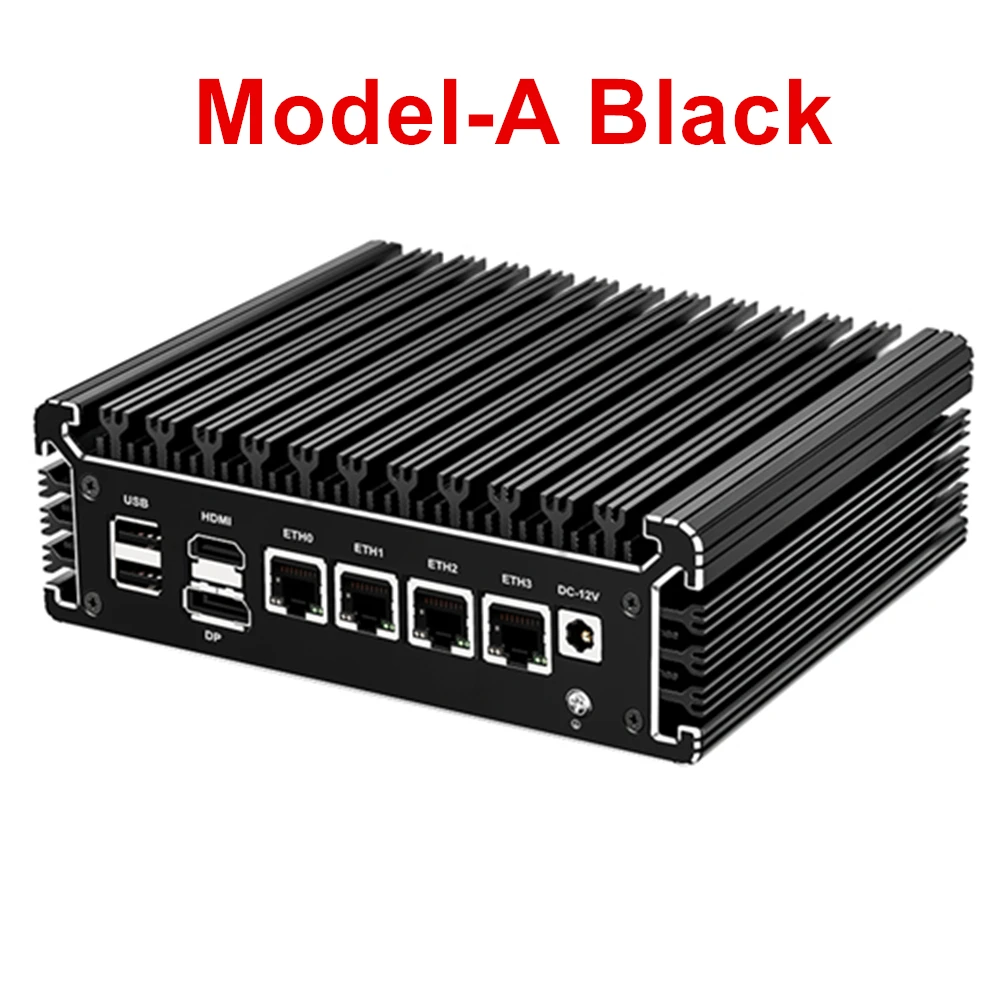 Super Deal Firewall Micro Appliance 4 Port i226 2.5GbE LAN Fanless Mini PC Celeron N5105 Gigabit Ethernet AES-NI Barebone