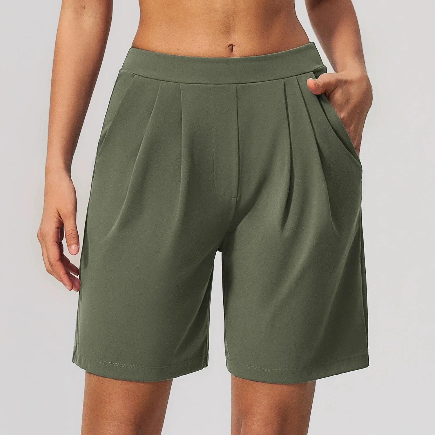 Running Sports Shorts Women High Waist Yoga Shorts Athletic Wear Women's Outdoor Breathable Fitness Cycling Workout Short Pants