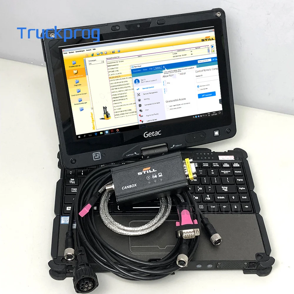 Getac V110 Laptop Tablet for Still Forklift Canbox Diagnostic Kit STILL for STILL Conbox Steds Forklift Truck Diagnostic Tool