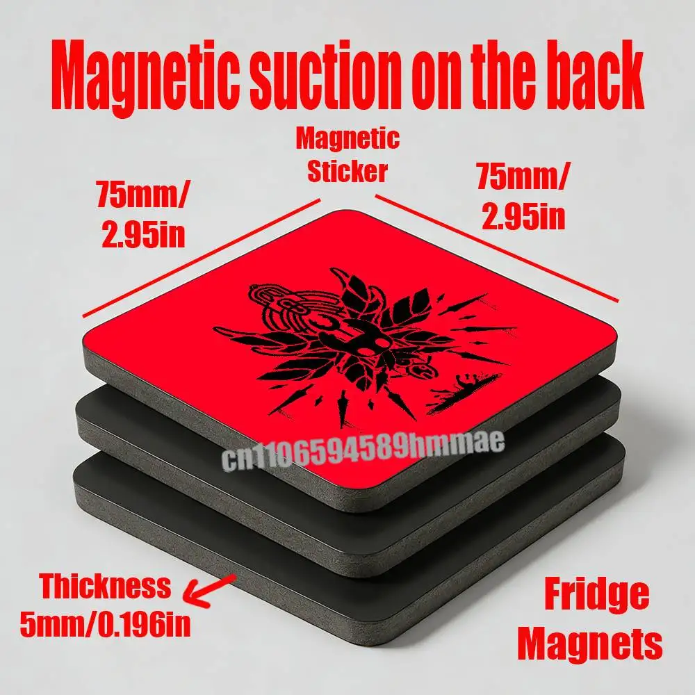 For Game Hollow Knight Refrigerator Magnets Metal Cabinet Custom Fridge Freezer Magnetic Cards Cover