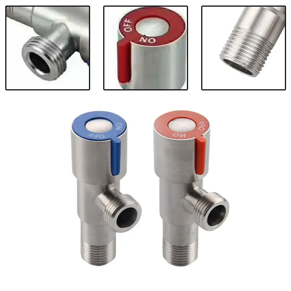 Triangle Water Heater Valve Toilet Water Stop Valve Stainless Steel Toilet Accessories For Bathrooms Kitchens Balconies