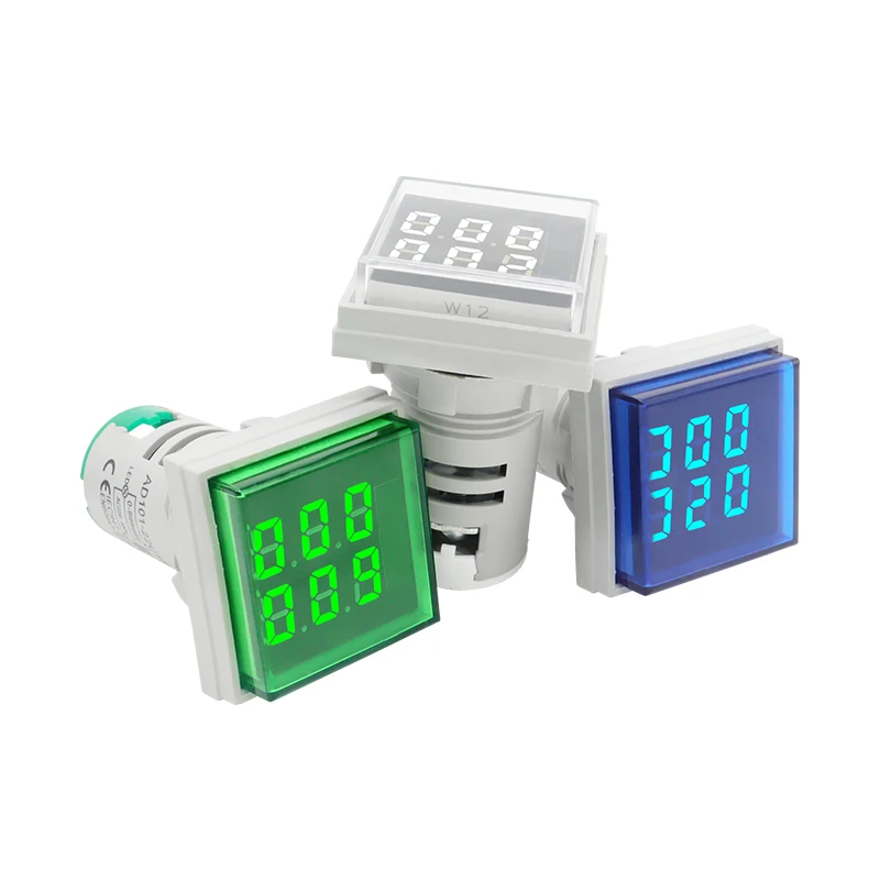 Digital Display 22mm LED Square Mini Counter Meter 0-999999 AC 220V 380V AD101-22CTS