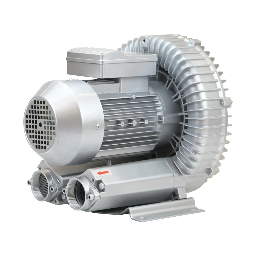 3.0KW High Pressure Industrial Side Channel Blower Vacuum Regenerative Blower For Wastewater Treatment In Textile Industry