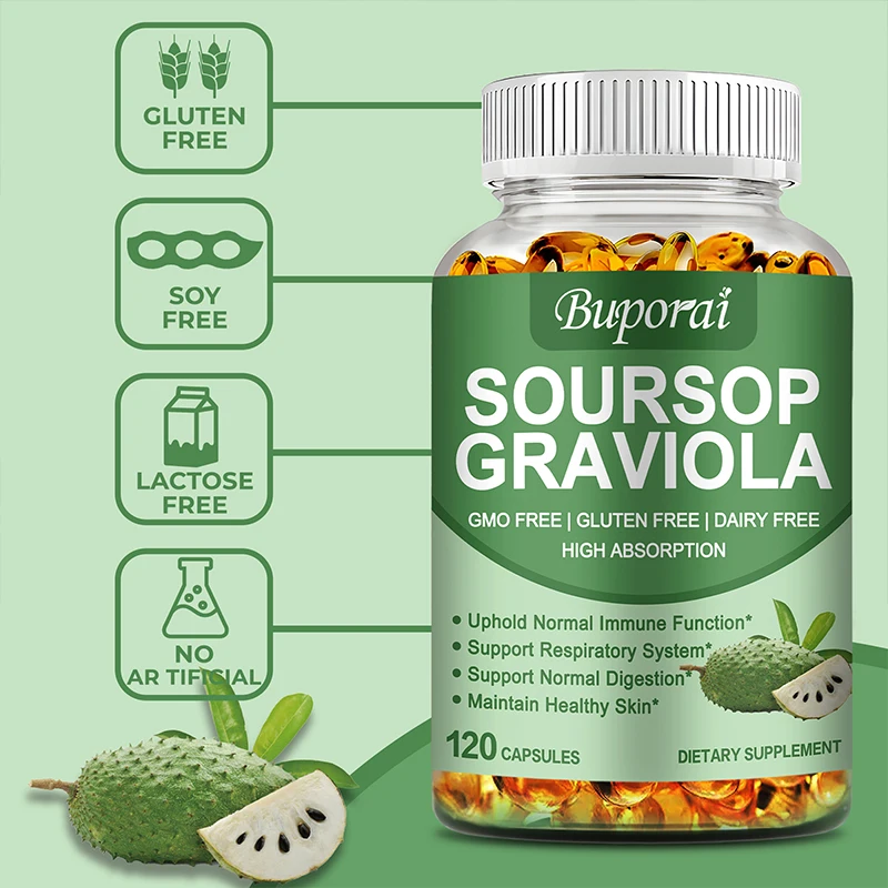 Soursop Graviola - Enhance Immunity, Promote Digestion and Cell Health, Anti-oxidant