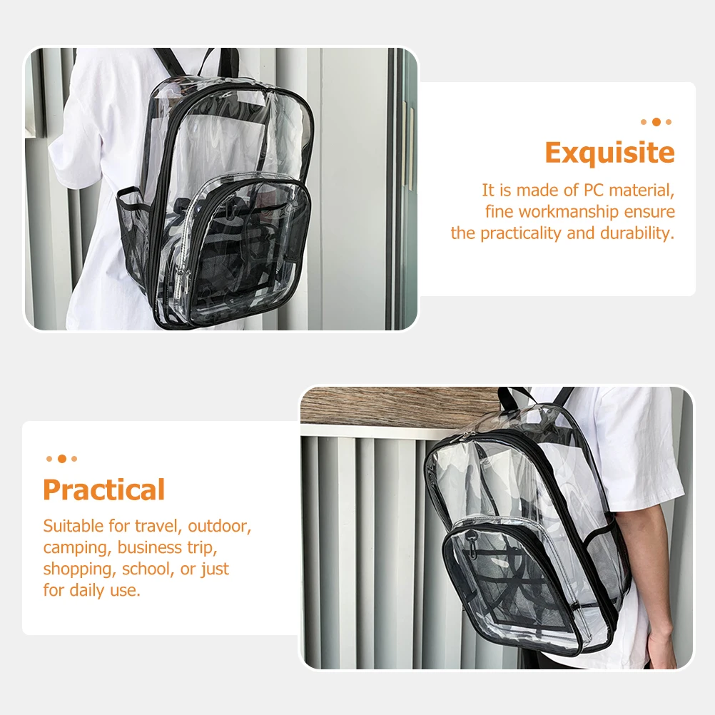 Waterproof Students Schoolbag Portable Pc Material Backpack Adjustable Straps Casual Travel Outdoor Multipurpose Storage Bag