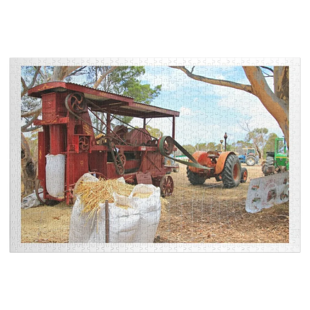 

Old chaff cutting machinery, Australia Jigsaw Puzzle Personalized Baby Toy Wooden Name Photo Custom Puzzle