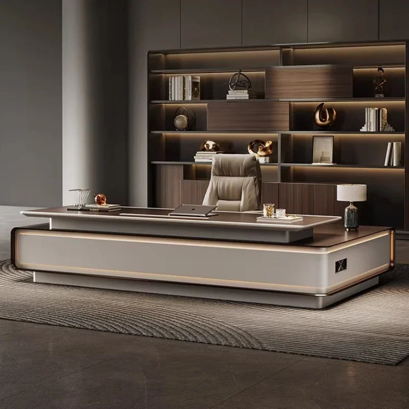 # Storage Design Office Desk Luxury Display Aesthetic European Office Desk Minimalist Crafts Meuble Bureau Commercial Furniture