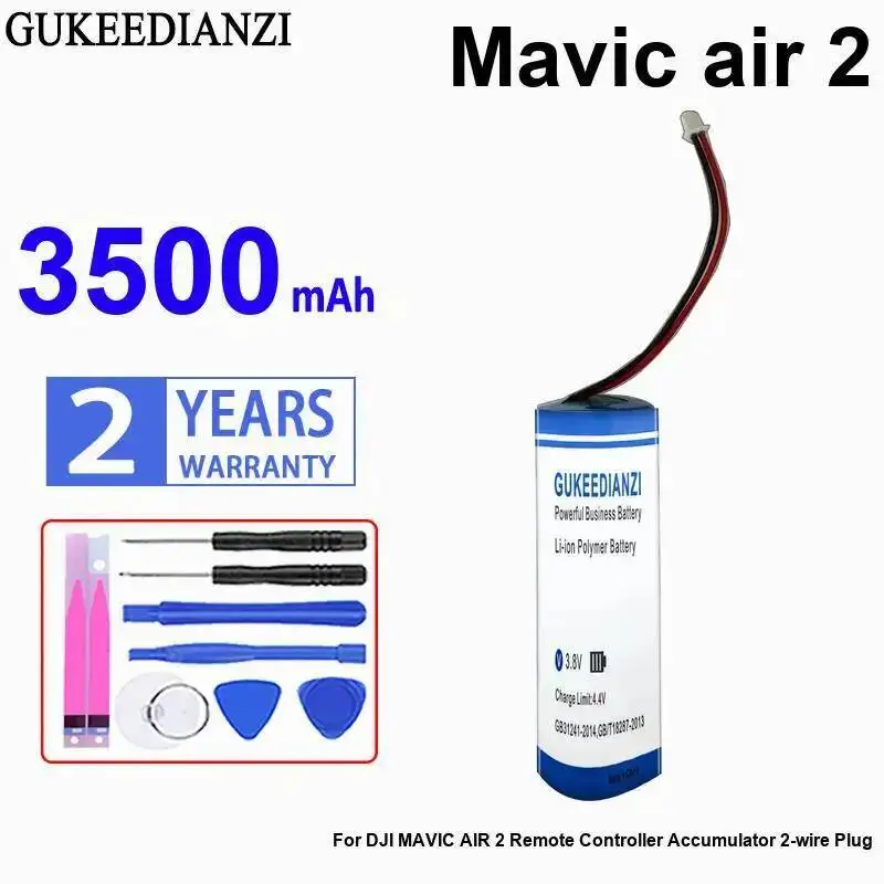 

Drone Battery For Dji Mavic Air 2 Remote Controller Accumulator 2-Wire Plug High-Efficiency 3500Mah