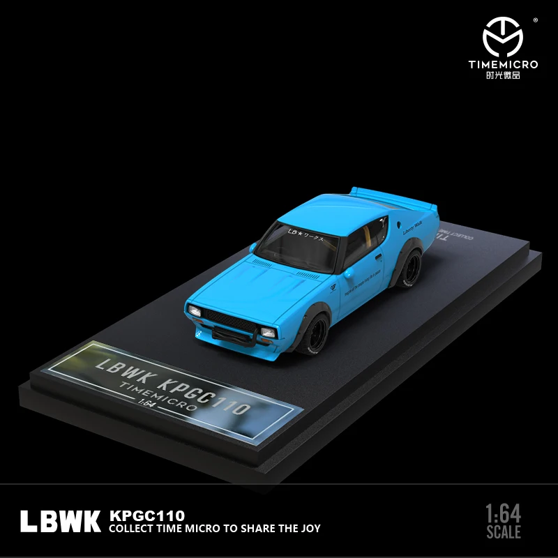 TM In Stock 1:64 LBWK Skyline KPGC10 Diecast Diorama Car Model Collection Miniature Carros Toys Time Micro