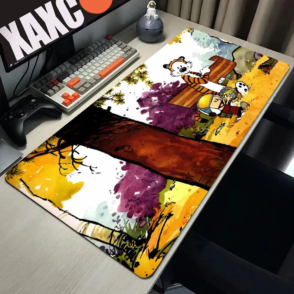 Comic C-Calvin and H-Hobbes Mousepad Computer Laptop Gamer Pad PC Gaming Accessories Desk Mats