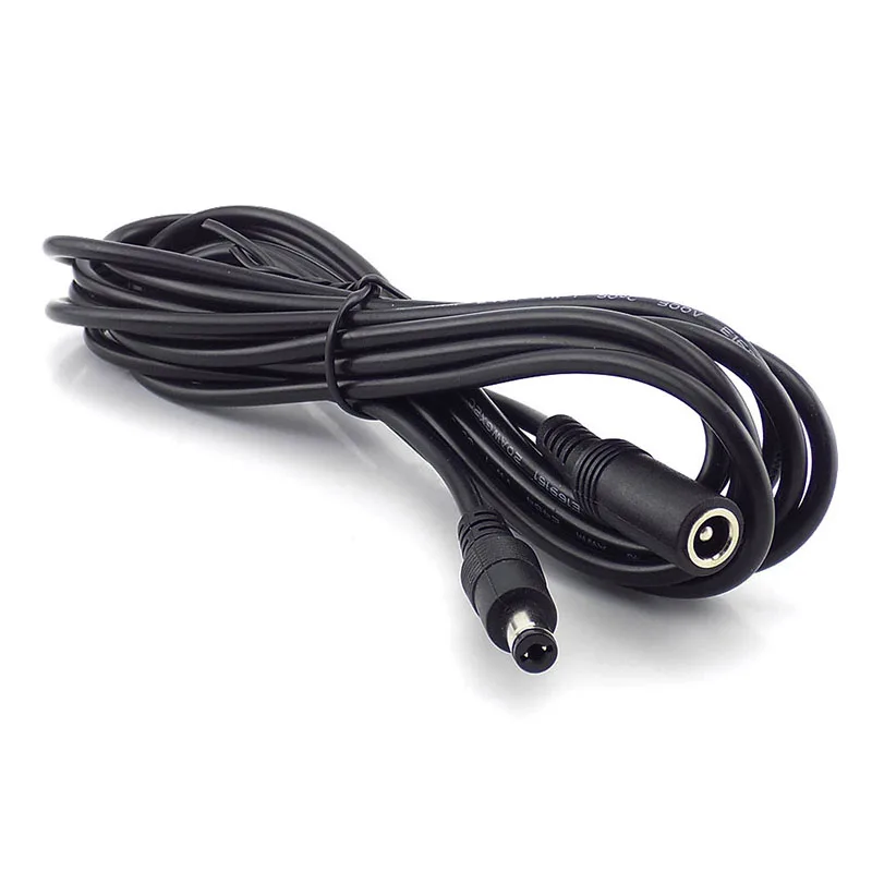 5.5 x 2.1mm DC Power connector Jack Adapter lead cord 12v cable DC female Male extension external Plug 10m 0.5m 1.5M 2m 3m 5m