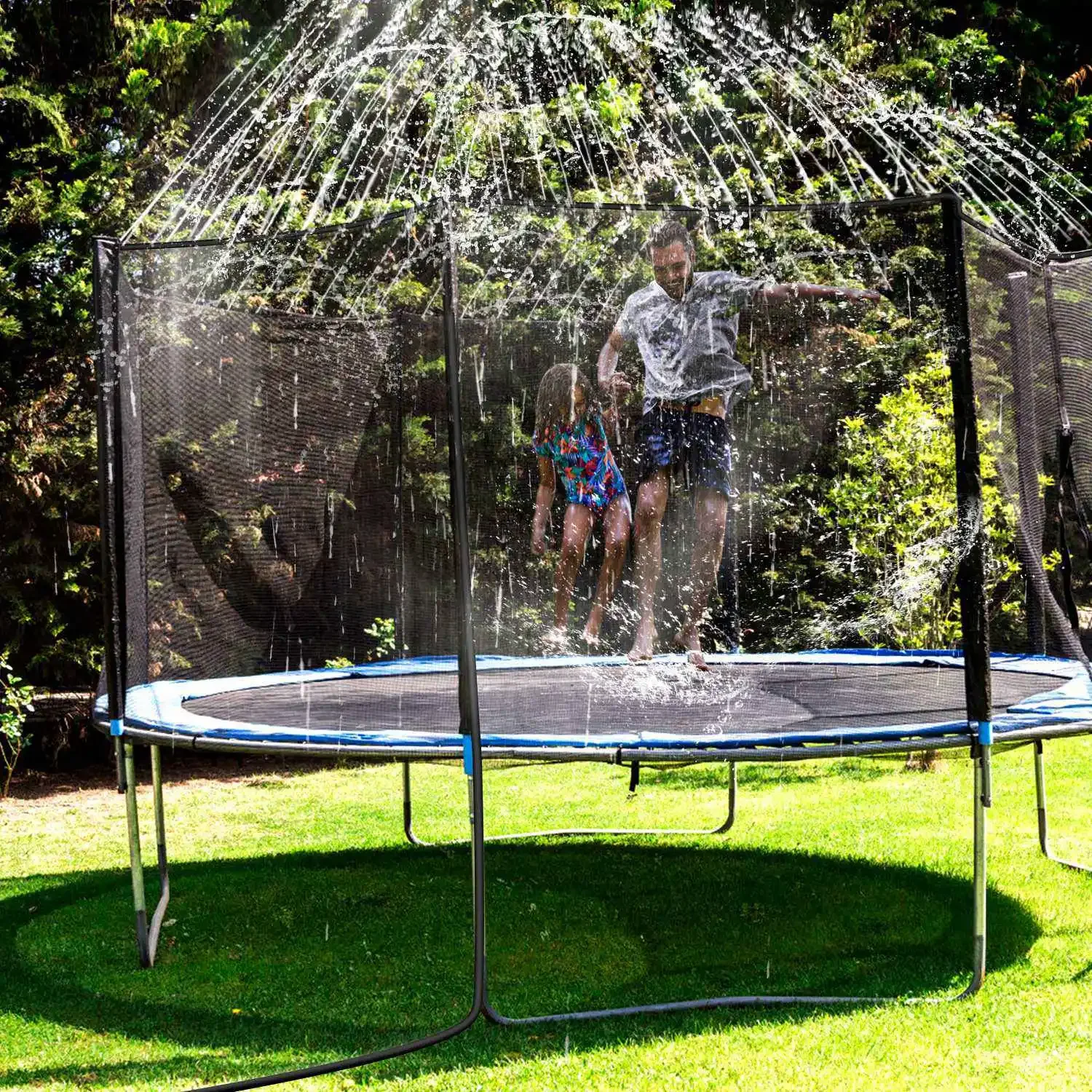 

Multifunctional Trampoline Sprinkler Water toy for kids&adults-Outdoor lawn/Backyard Summer Fun,Games,Accessories,Activity,gift