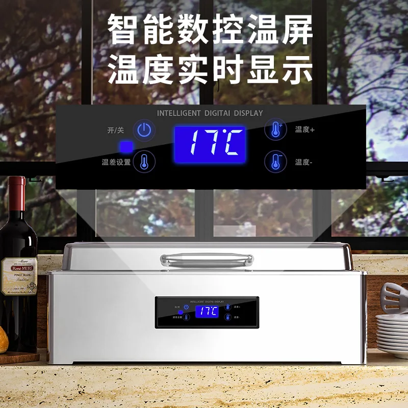 YYHC-commercial Stainless steel buffet stove square electric heating insulation stove hotel insulation pot temperature control s