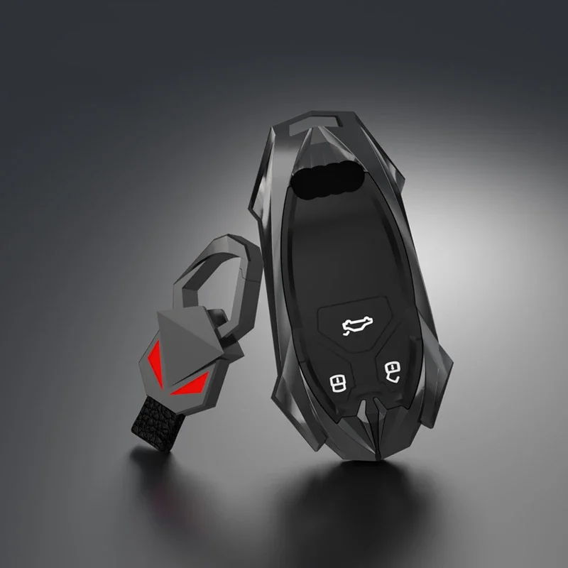 

Car Key Case Cover Shell Fob For For Audi A4 B9 A5 A6 8S 8W Q5 Q7 4M S4 S5 S7 TT TTS TFSI RS Protector Fob Keyless Accessories