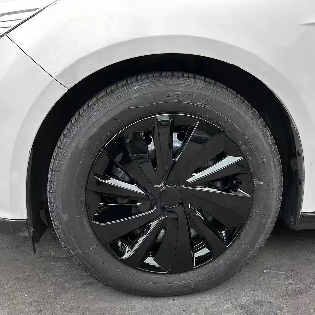 4pcs 15 Inch Car Hubcaps Blue Black/Red Black Wheel Rim Covers Universal Auto Tire Trim Replacement for Compact Cars SUVs Trucks