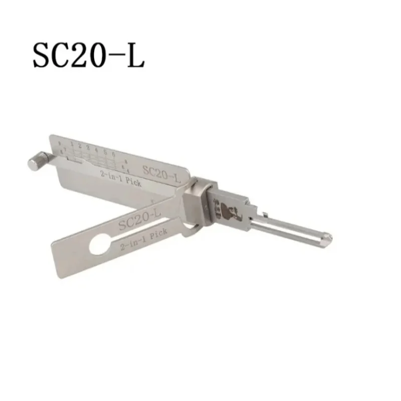 

Lishi 2 in 1 SC20-L Locksmith Tool 2-in-1 Pick for Residential Lock
