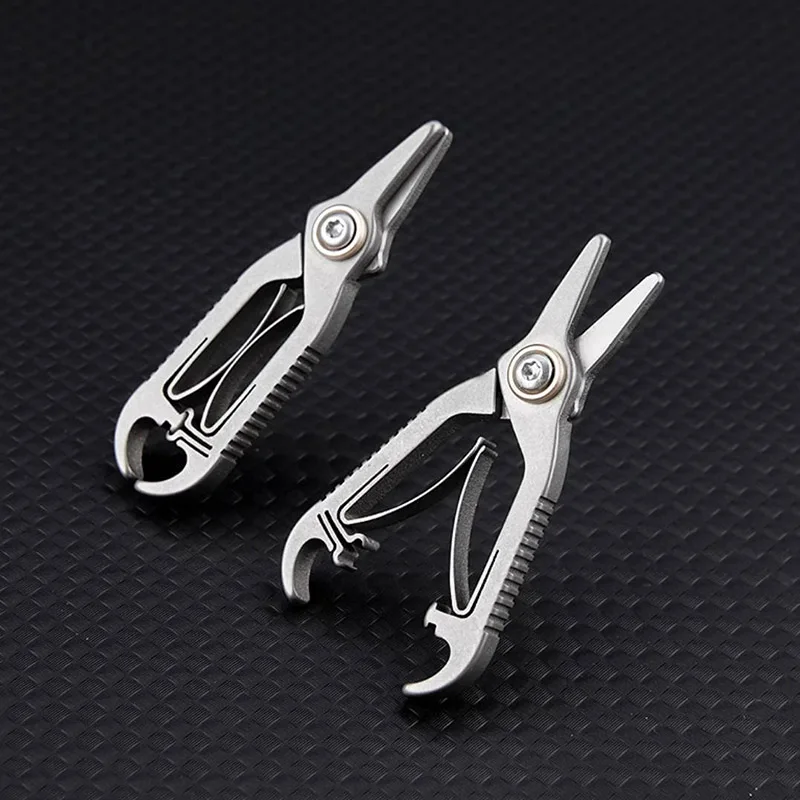 Titanium alloy TC4 Mini Scissors Nose hair prune Men\'s toy beard prune Portable scissors