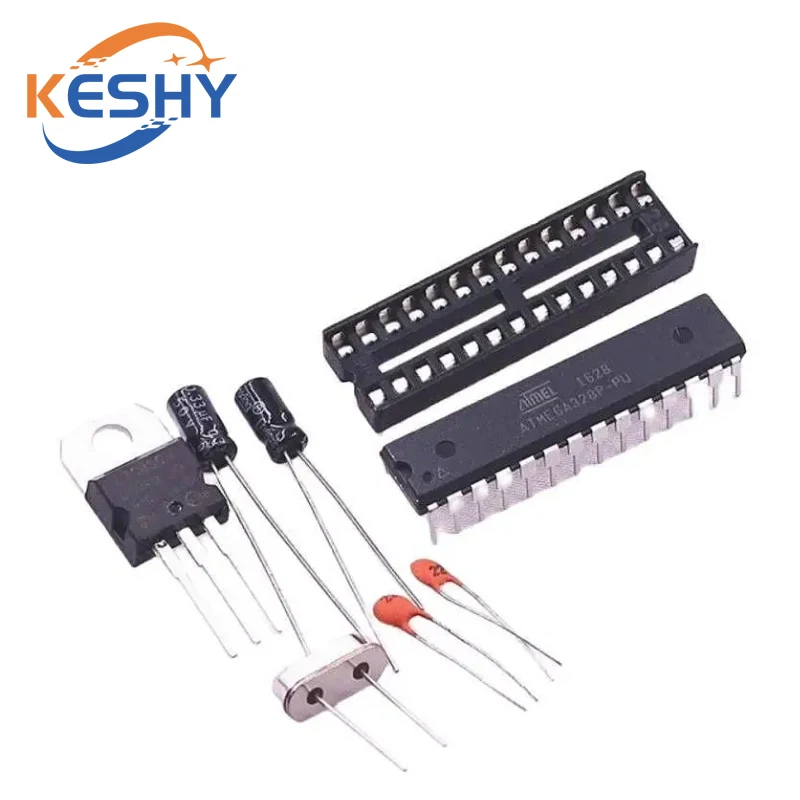 

ATMEGA328P-PU without-Ar duino BOOTLOADER DIP Socket & 16MHz crystal Kit