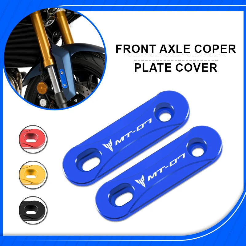 

Motorcycle Fender Decorative Cover For MT-07 FZ-07 MT-09 FZ-09 FJ09 14-24 CNC Aluminum Front Axle Coper Plate Trim Cap mt07 mt09