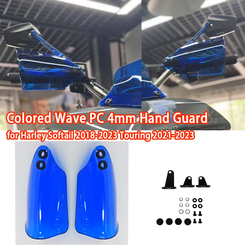 

Motorcycle Hand Shield Guard Handles Handguard Protector For Harley Softail Street Bob Touring 2014-2020 hydraulic clutch models