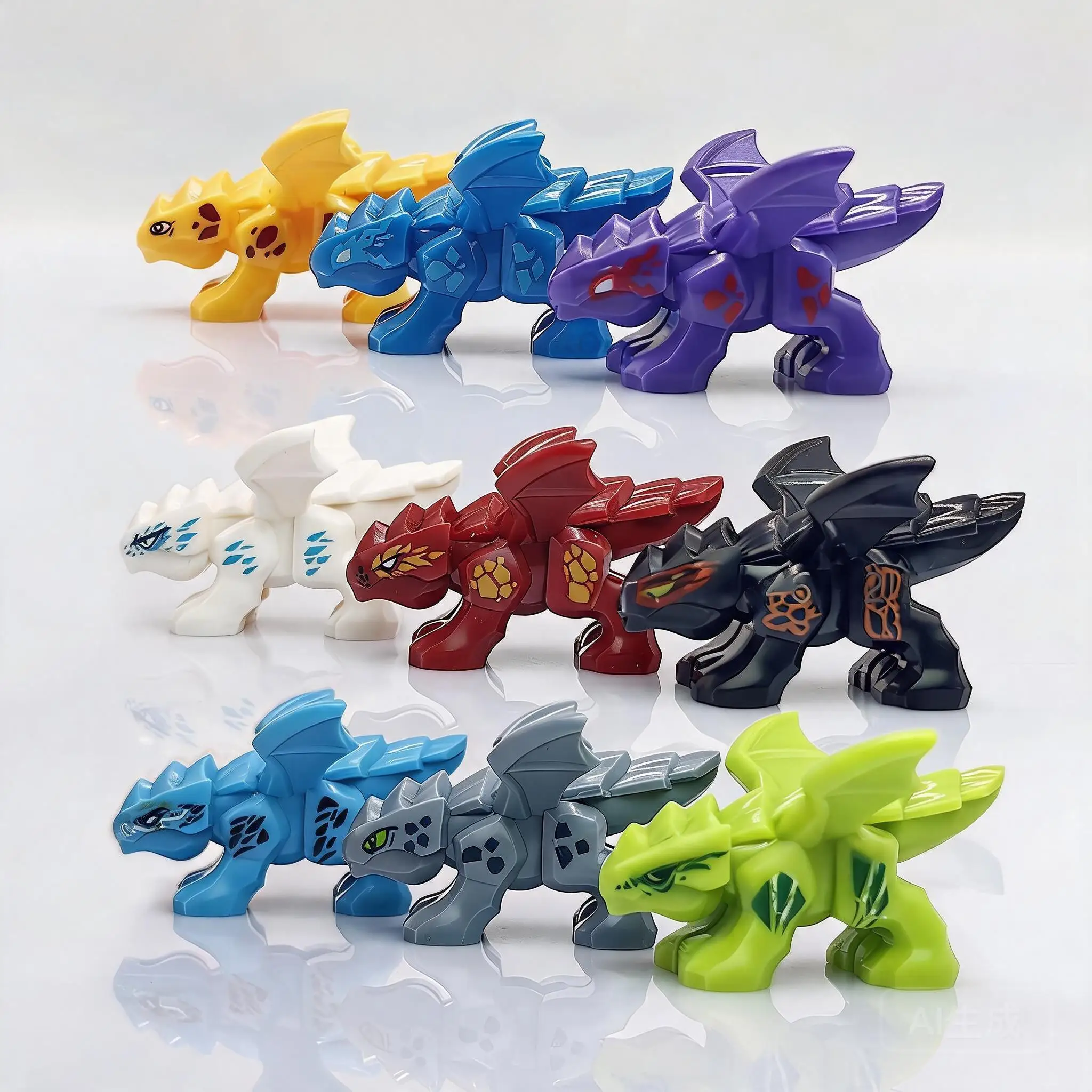 Anime Cartoon TV Ninja 20S Dragon Lloyd Jay Kai Zane Nya Cole Bricks Building Blocks Toy for Kids DIY Gift view 3