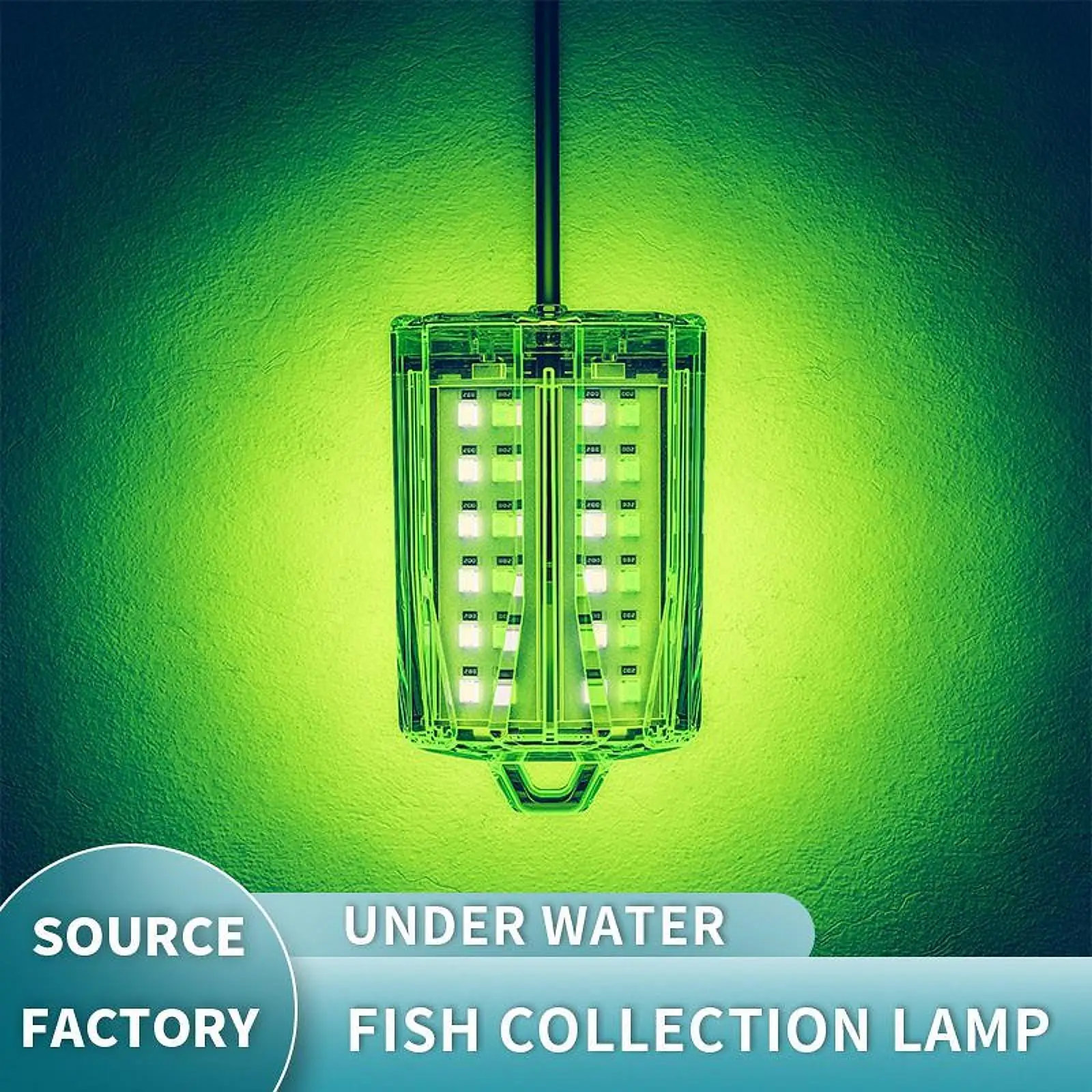 

Underwater Fishing Light 5M Cord Wire Super Bright Waterproof 5V for Fresh Salt Water Attractants 15W Lamp Night Fishing Finder