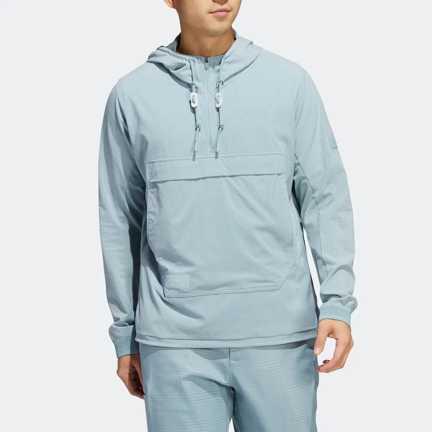 

Adidas genuine Spring Half-zip Hooded Men's Sport Jacket HB6431