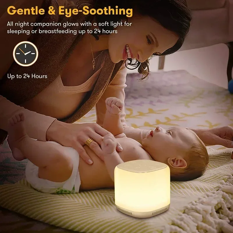 

Household Sleep Small Night Light Sleep Aid Device Baby Sleep Comfort Device White Noise Machine Calming Monitor USB Charging