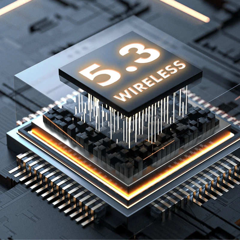 سماعات رأس HIFI ستيريو M5 فوق الأذن سماعة لاسلكية تعمل بالبلوتوث 5.3 سماعات ألعاب رياضية تدعم تقليل الضوضاء TF/AUX