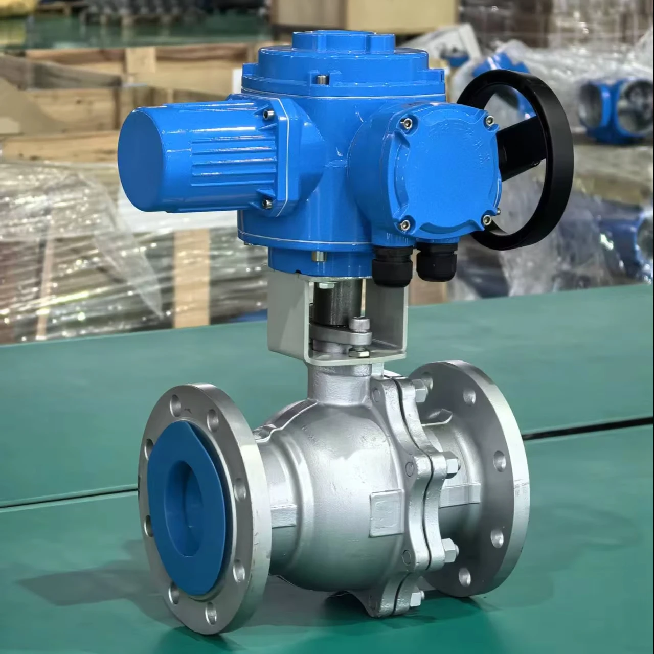 

Factory Two Way Ball Valve Actuated Intelligence IP68 Explosion Proof Motorized Valve OEM High Temperature Base