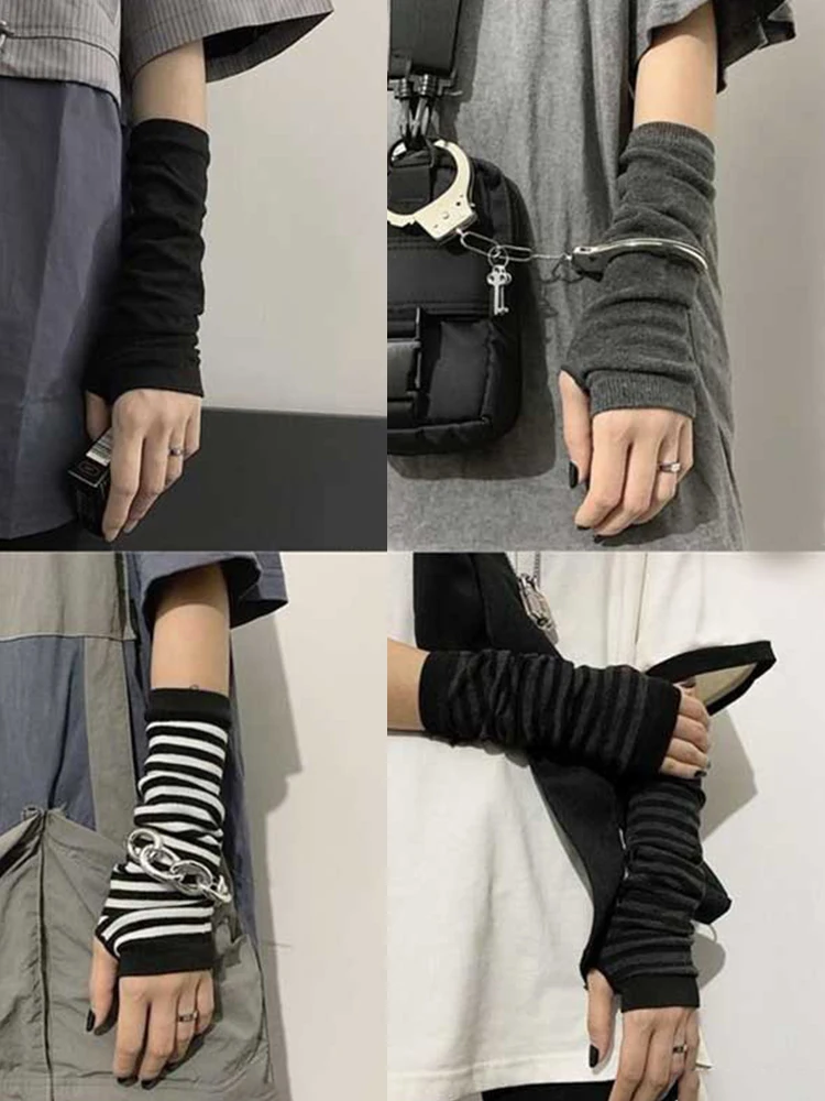 Anime Glove Cosplay Darkly Ninja Mitten Oversleeve Man Women Fashion Sun Block Keep Warm Cuff