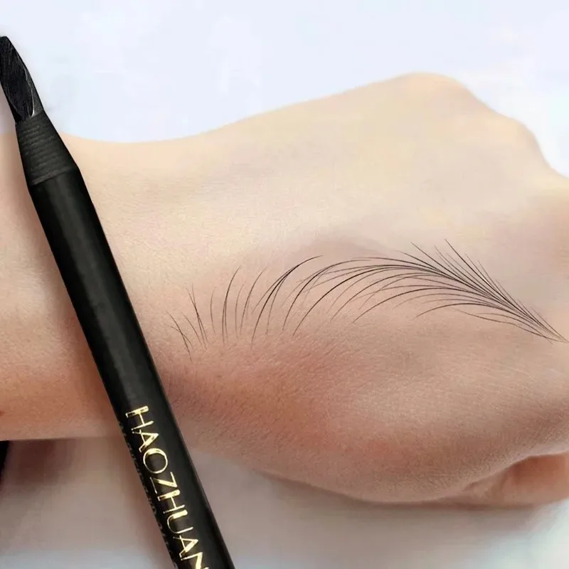 Waterdichte wenkbrauwpotlood en poederset voor natuurlijke wenkbrauwen Langdurig veegvast Gemakkelijk aan te brengen voor perfecte wenkbrauwenmake-up