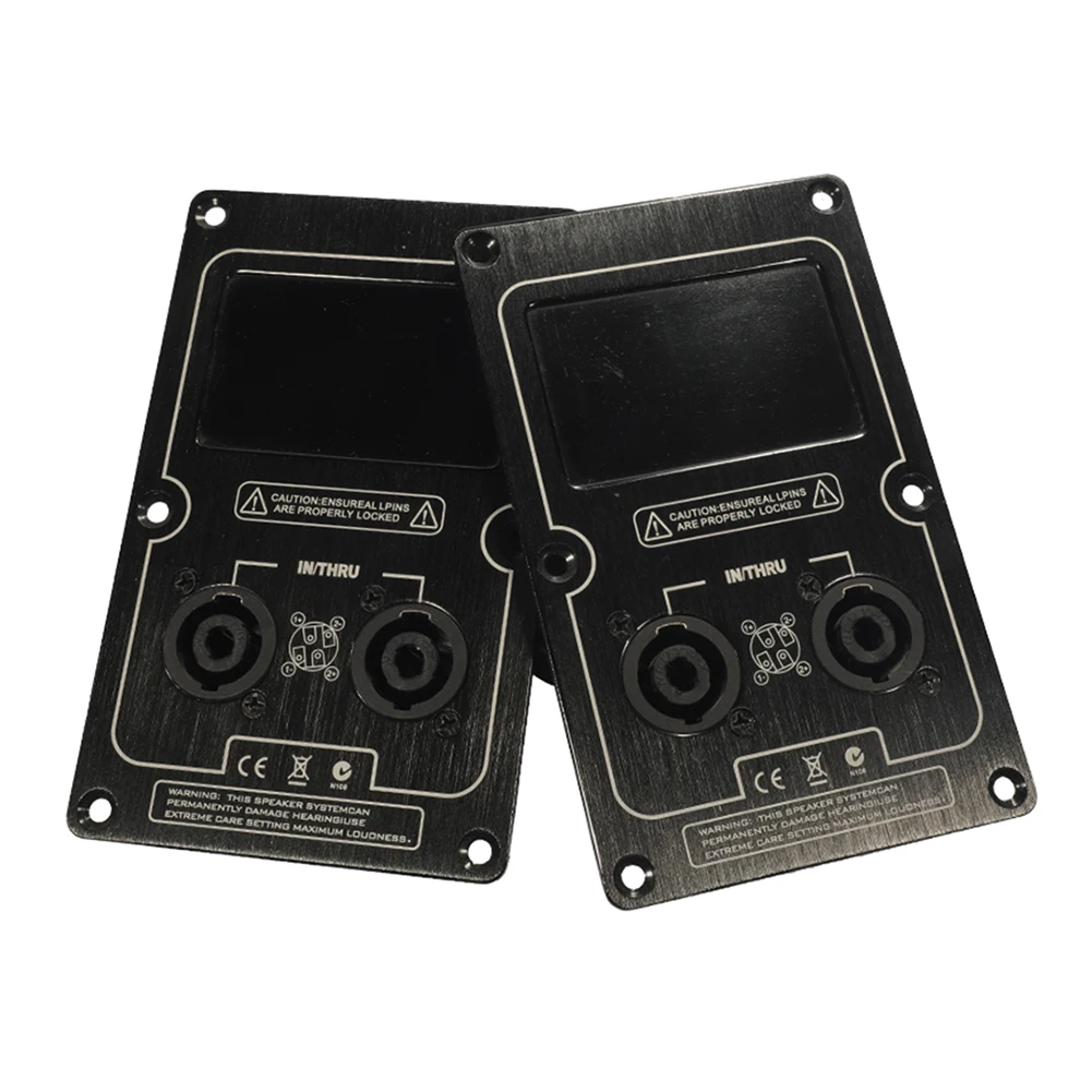 Aluminum Plate Socket Junction Box Back Panel High-quality Material Long-lasting Use Multiple Connections Live Sound Setup
